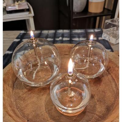 Lampe a huile sphere transparente 5 tailles